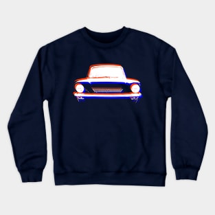 Hillman Imp British classic car monoblock red white blue Crewneck Sweatshirt